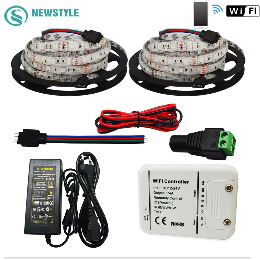 5 м 10 DC12V 5050 цветных (RGB) светодиодных лент IP20 IP65 Водонепроницаемый светодиодный