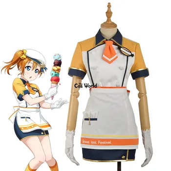 Love Live School Idol Project Kousaka Honoka Ice Cream Cafe Maid Apron Dress Tops Skirt Outfit Anime Cosplay Costumes
Love Live School Idol Project Kousaka Honoka Ice Cream Cafe Maid Apron Dress Tops Skirt Outfit Anime Cosplay Costumes
