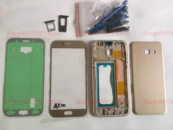 Full Housing Case Back Cover Front Screen Glass Lens + Medium Frame For Samsung A5 2017 A520 A520F Replace all part Free tool
Full Housing Case Back Cover Front Screen Glass Lens + Medium Frame For Samsung A5 2017 A520 A520F Replace all part Free tool