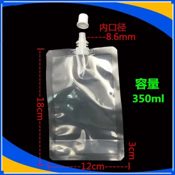 DHL 12*18cm 350ml 300Pcs/ Lot Juice Drinking Storage Stand Up Transparent PE Spout Pouch Jelly Clear Plastic Doypack Spout Bag 
DHL 12*18cm 350ml 300Pcs/ Lot Juice Drinking Storage Stand Up Transparent PE Spout Pouch Jelly Clear Plastic Doypack Spout Bag