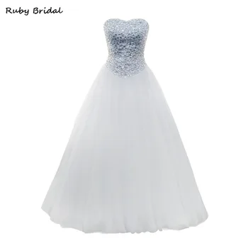 Ruby Bridal Elegant Vestido De Noiva Long Ball Gown Wedding Dresses White Tulle Beaded Top Charming Cheap Bridal Gown LW015
Ruby Bridal Elegant Vestido De Noiva Long Ball Gown Wedding Dresses White Tulle Beaded Top Charming Cheap Bridal Gown LW015