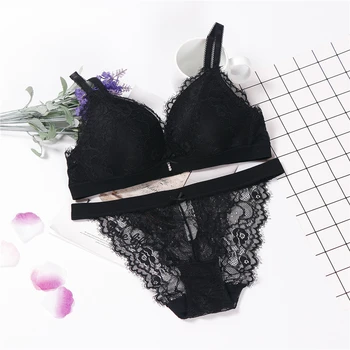 lingerie women bra set intimates wire free bra and panty sexy lace bra transparent panties ABC soft underwear set
lingerie women bra set intimates wire free bra and panty sexy lace bra transparent panties ABC soft underwear set