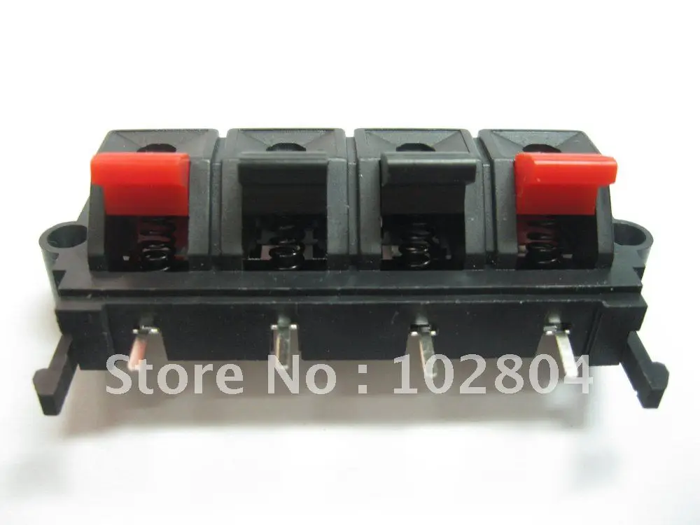 6 pcs 58mmx20mm 4pin Red and Black Spring Push Type Speaker Terminal Board Connector WP4-19
6 pcs 58mmx20mm 4pin Red and Black Spring Push Type Speaker Terminal Board Connector WP4-19