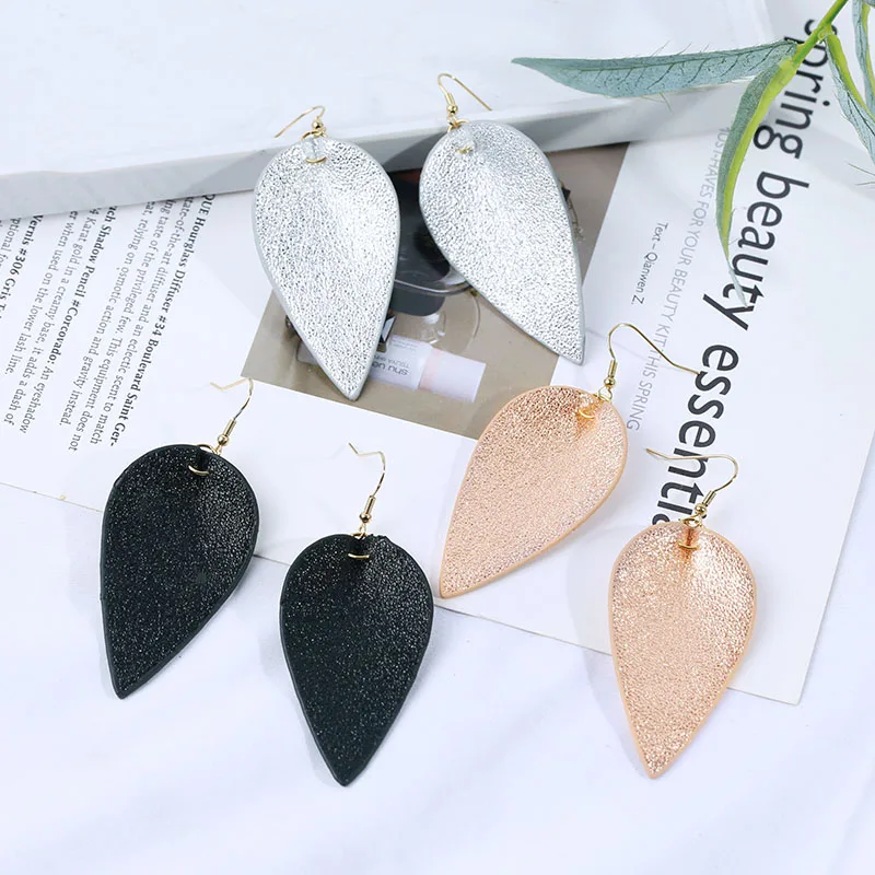2019 New Feather Shape Geometric Leather Dangle Earrings Leaf Long Handmade Leather Earrings Statement Jewelry
2019 New Feather Shape Geometric Leather Dangle Earrings Leaf Long Handmade Leather Earrings Statement Jewelry