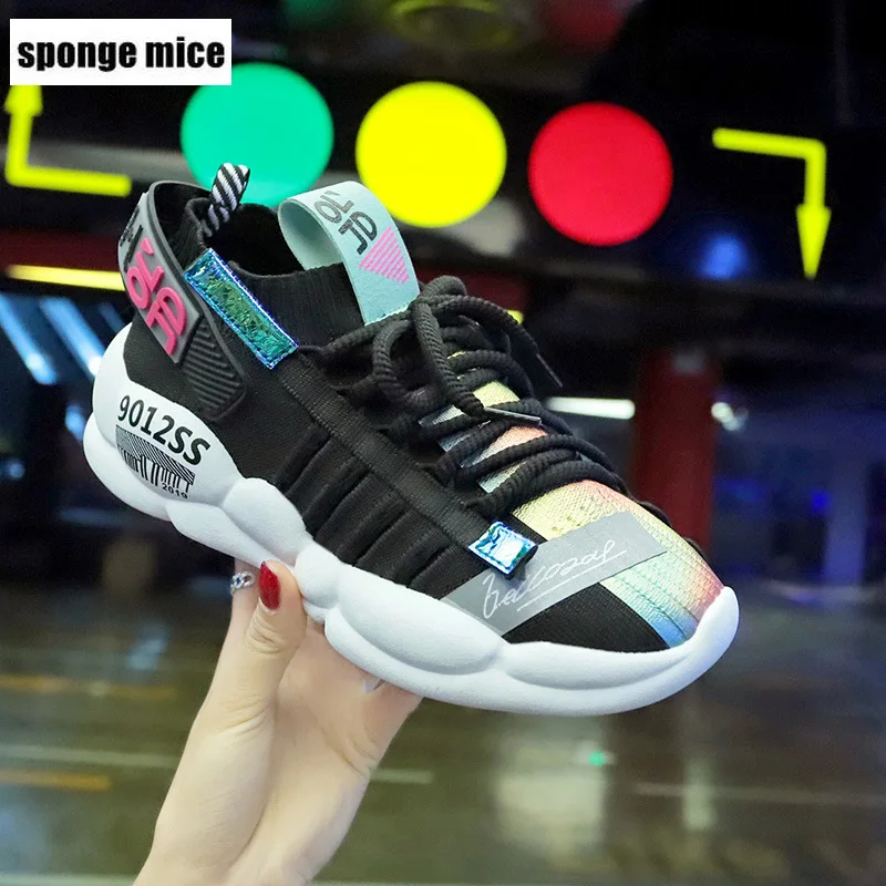 new wild sports shoes female flying woven socks shoes breathable students casual shoes women platform sneakers white shoes A75
new wild sports shoes female flying woven socks shoes breathable students casual shoes women platform sneakers white shoes A75
