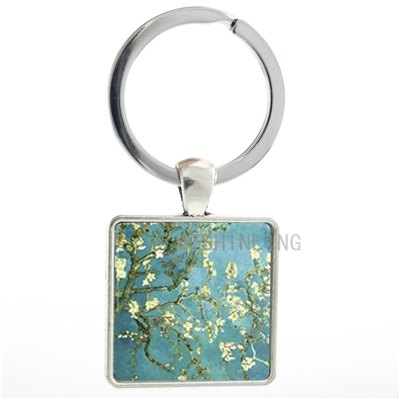 Elegant charming Almond Blossoms keychain nt Van ogh Painting key chain ring holder men women artist jewelry keyring AA110
Elegant charming Almond Blossoms keychain nt Van ogh Painting key chain ring holder men women artist jewelry keyring AA110