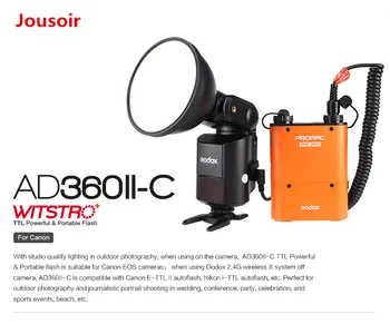 Godox AD360II-C TTL Powerful Speedlite Flash+PB960 Power Pack Orange+X1T-C TTL Transmitter+ AD-S7 Softbox + CB-09 Carry BagCD15
Godox AD360II-C TTL Powerful Speedlite Flash+PB960 Power Pack Orange+X1T-C TTL Transmitter+ AD-S7 Softbox + CB-09 Carry BagCD15