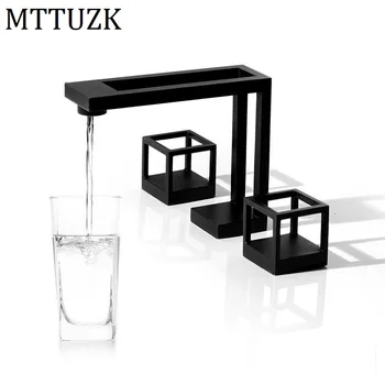 MTTUZK Nordic geometric vision black counter basin faucet hot and cold double 3 hole split faucet 3 piece copper Bathtub faucet
MTTUZK Nordic geometric vision black counter basin faucet hot and cold double 3 hole split faucet 3 piece copper Bathtub faucet