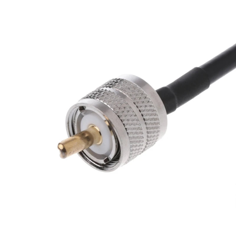 RF коаксиальный кабельный разъем UHF PL259 штекер к RG58 ОТРЕЗОК кабеля 50 см L15|uhf connector|uhf
