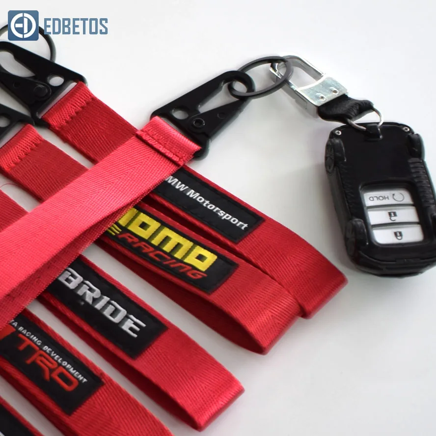 For TRD Key Rings For JDM Key Chain BRIDE JDM Style SPARC momo Lanyards Auto Key Rings for Mobile Phone ID Card Hanging Strap
For TRD Key Rings For JDM Key Chain BRIDE JDM Style SPARC momo Lanyards Auto Key Rings for Mobile Phone ID Card Hanging Strap