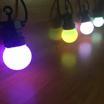 VNL IP65 RGB Globe G50 Milky Bulb String Connectable Outdoor String Lights For Wedding Christmas Party Colorful Garland Lights
VNL IP65 RGB Globe G50 Milky Bulb String Connectable Outdoor String Lights For Wedding Christmas Party Colorful Garland Lights