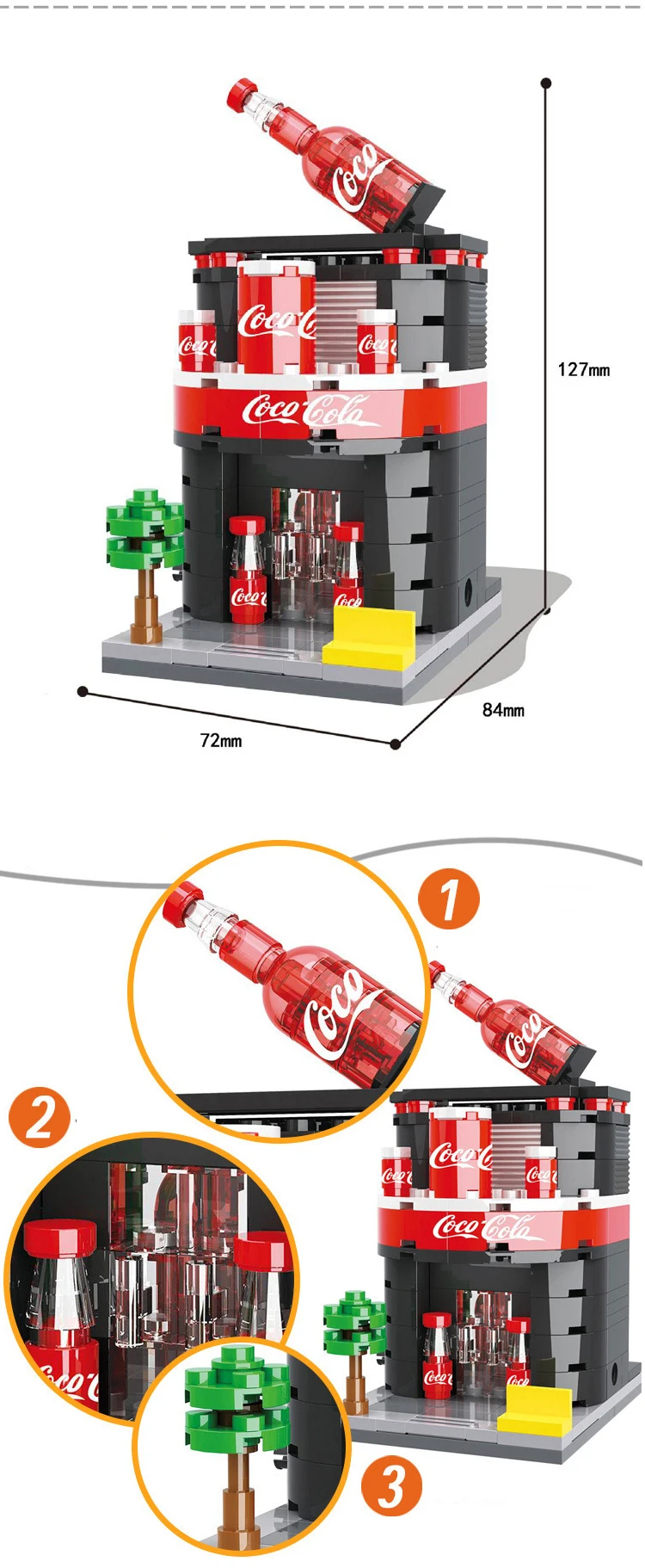City Mini Street Scene Building Blocks Toys Architecture Model Apple Store KFCE McDonald Compatible With Legoe Toys for Children (10)