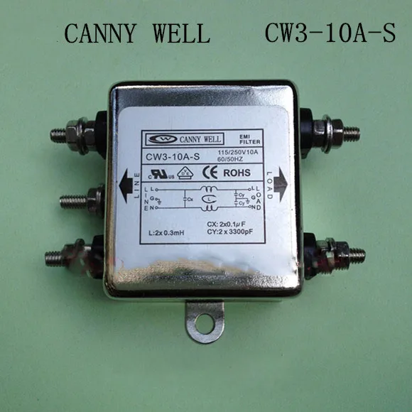 CW3-10A-S AC power filter power supply filter purifier, pole filter 110-250V 10A Electrical Equipment
CW3-10A-S AC power filter power supply filter purifier, pole filter 110-250V 10A Electrical Equipment