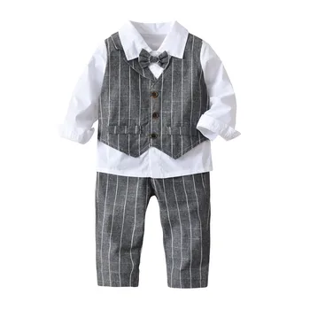Spring Autumn Children Clothing Sets Toddler Boy Clothes 2018 Boys Vest Shirt Trousers 3pcs Clothes Suits For Wedding Prom.YO50B
Spring Autumn Children Clothing Sets Toddler Boy Clothes 2018 Boys Vest Shirt Trousers 3pcs Clothes Suits For Wedding Prom.YO50B