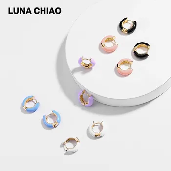 LUNA CHIAO New Design Popular Enameled Cooper Mini Hoop Earring Summer Ear Cuffs for Women
LUNA CHIAO New Design Popular Enameled Cooper Mini Hoop Earring Summer Ear Cuffs for Women