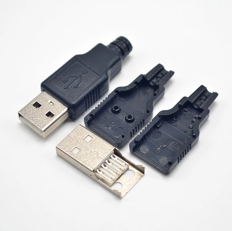 10sets DIY USB 2.0 A Type Male Assembly Adapter Connector Plug Socket Solder Type Plastic Shell
10sets DIY USB 2.0 A Type Male Assembly Adapter Connector Plug Socket Solder Type Plastic Shell
