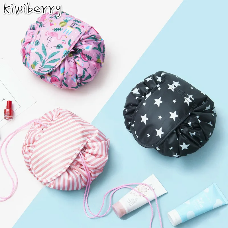 Fashion Travel Women Drawstring Cosmetic Makeup Organizer Make Up Storage Pouch Toiletry Beauty Kit Box Wash Bag Cajas Flamigo
Fashion Travel Women Drawstring Cosmetic Makeup Organizer Make Up Storage Pouch Toiletry Beauty Kit Box Wash Bag Cajas Flamigo