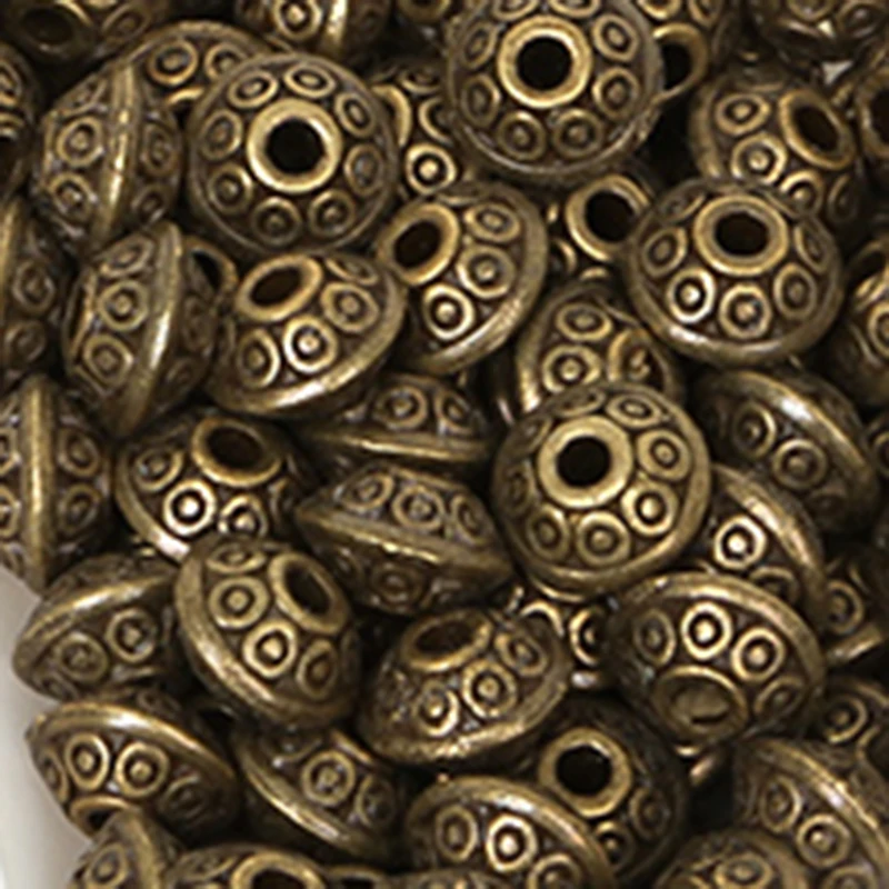100pcs Antique Metal Silver Gold Bronze Plated Spacer Beads Flying Saucer UFO 6mm DIY Beads for Jewelry Making
100pcs Antique Metal Silver Gold Bronze Plated Spacer Beads Flying Saucer UFO 6mm DIY Beads for Jewelry Making