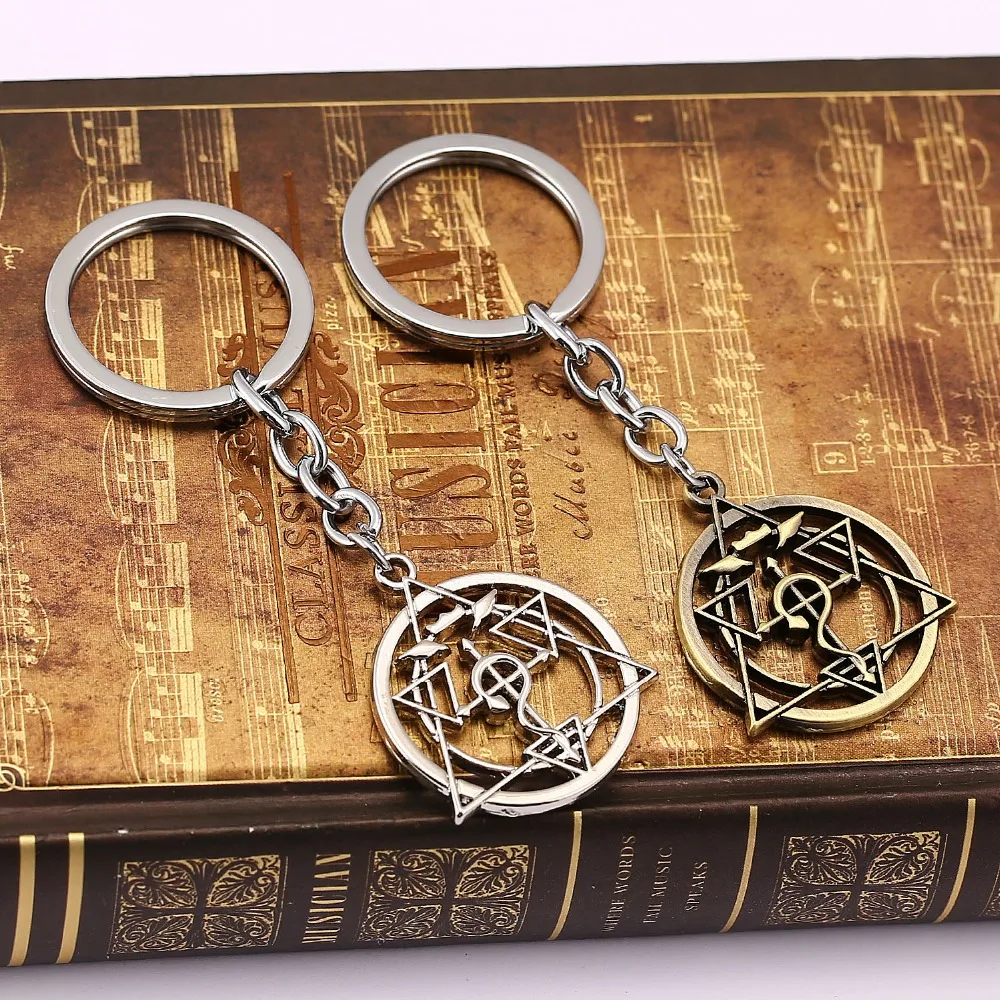 Anime Fullmetal Alchemist Keychain Metal Magic Circle Key Chain Ring Holder Pendant Llavero Chaveiro Edward Alchemist Logo
Anime Fullmetal Alchemist Keychain Metal Magic Circle Key Chain Ring Holder Pendant Llavero Chaveiro Edward Alchemist Logo