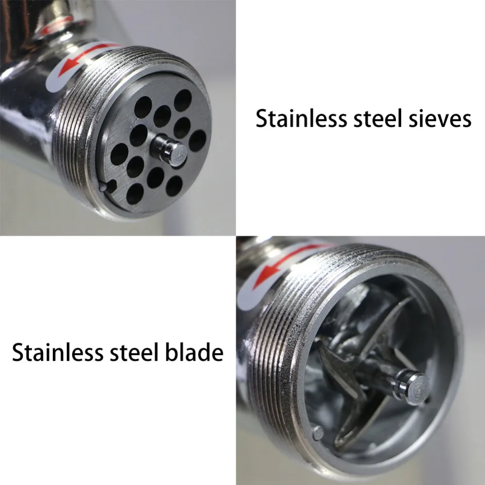 550W Home Electric Meat Grinder Sausage Stuffer Mincer Stainless Steel Commercial Heavy Duty Food Mincer Sonifer Kitchen Tool (10)
