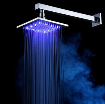 Color Changing Rainfall Shower Head 8"Square Temperature Sensor LED Light Celling and Mounted Head -Free Shipping
Color Changing Rainfall Shower Head 8"Square Temperature Sensor LED Light Celling and Mounted Head -Free Shipping