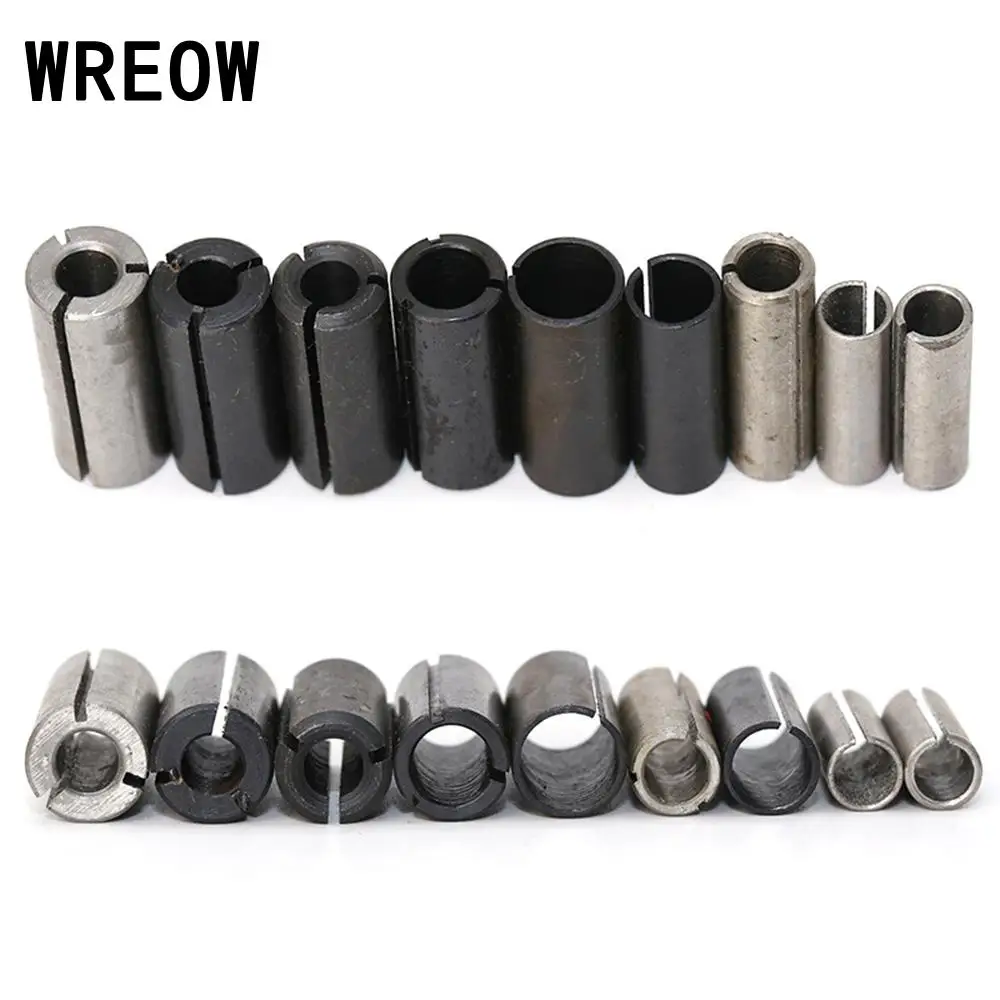 9Pcs metal Milling Cutter Conversion Chuck woodworking Router Bit Milling Cutter Conversion Chuck Engraving Tool Spring steel
9Pcs metal Milling Cutter Conversion Chuck woodworking Router Bit Milling Cutter Conversion Chuck Engraving Tool Spring steel