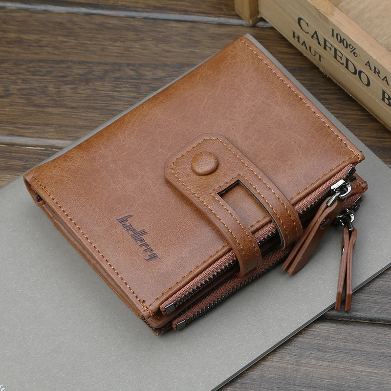 Leather Wallet Men Small Coin Purse Wallets Short Cardholder Zipper Hasp Purse Top Quality Retro Short Wallet Coin Purse Clutch
Leather Wallet Men Small Coin Purse Wallets Short Cardholder Zipper Hasp Purse Top Quality Retro Short Wallet Coin Purse Clutch