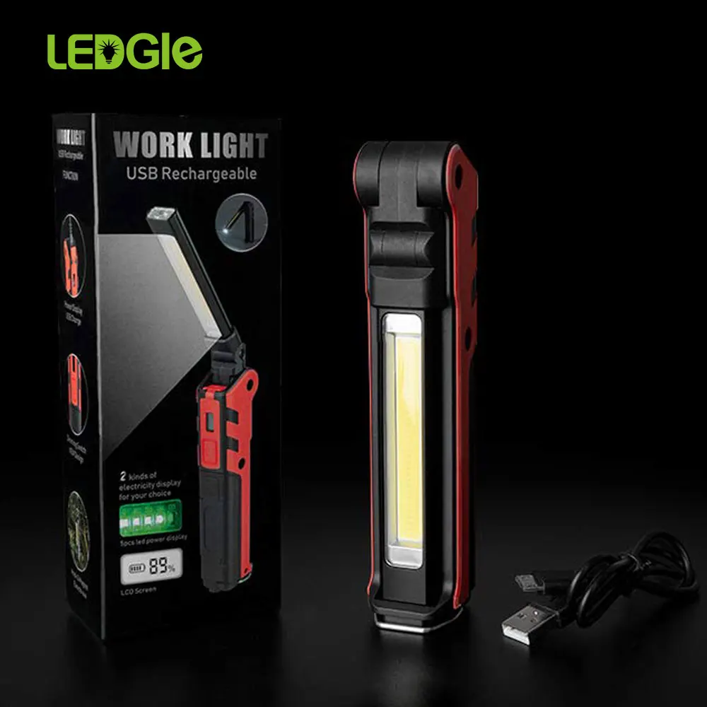 2000mAh COB Foldable Work Light Rechargeable led focus Rechargeable Portable Spotlight with 270° Rotation USB Lamp Searchlight
2000mAh COB Foldable Work Light Rechargeable led focus Rechargeable Portable Spotlight with 270° Rotation USB Lamp Searchlight