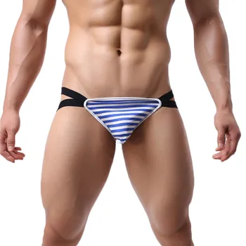 

Sexy Men Underwear Briefs Male Double G-String Thongs Jockstrap Modal Convex Pants Sexy Underwear Hombre Underpants Briefs