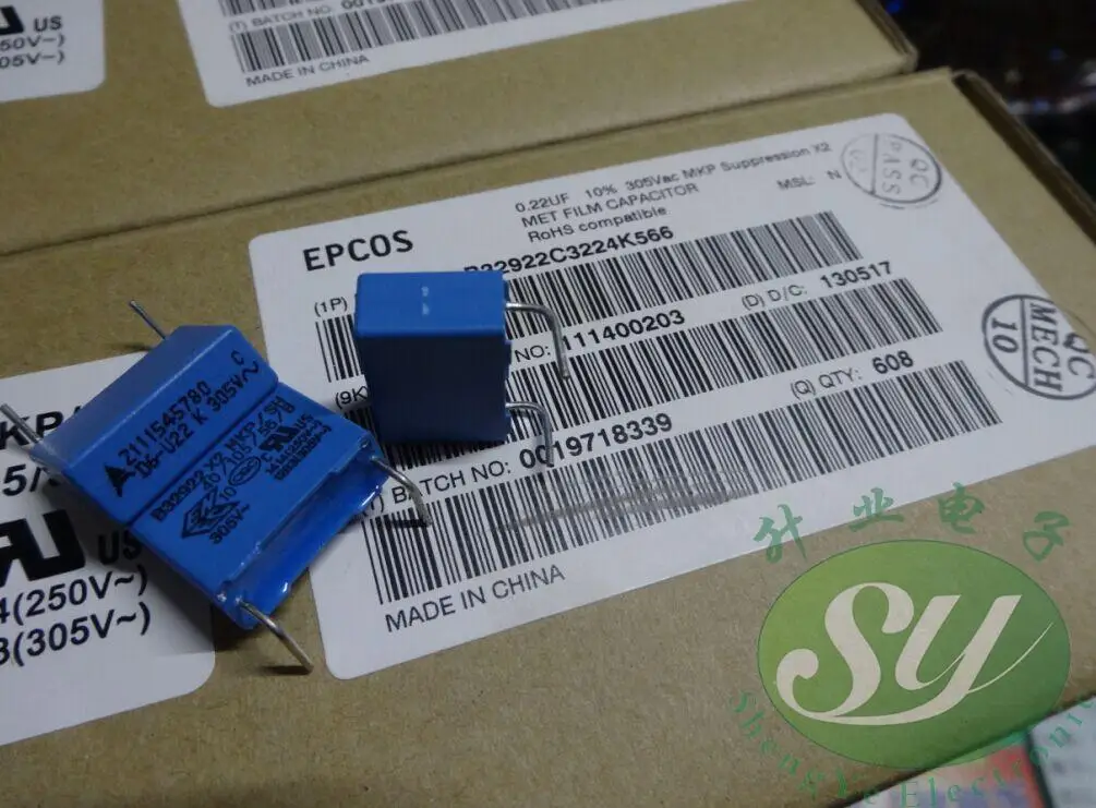 2019 hot sale 20PCS/50PCS EPCOS 0.22uf/305vAC 220nf u22 224 new thin film capacitors B32922C3224K free shipping
2019 hot sale 20PCS/50PCS EPCOS 0.22uf/305vAC 220nf u22 224 new thin film capacitors B32922C3224K free shipping
