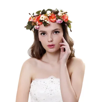 Artificial Rose Leaf Wreath Floral Crown Headpiece Hair band Wedding Hair Hoop
Artificial Rose Leaf Wreath Floral Crown Headpiece Hair band Wedding Hair Hoop
