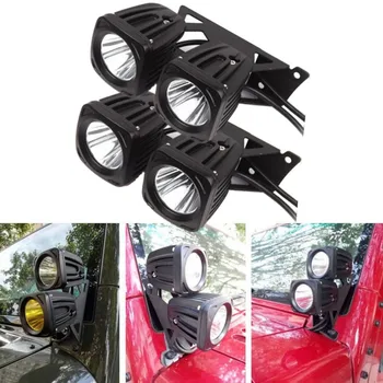 4x25w Led work light A pillar Mounts bracket Offroad headlights 4x4 Car truck ATV Led driving light lamp for JEEP Wrangler JK
4x25w Led work light A pillar Mounts bracket Offroad headlights 4x4 Car truck ATV Led driving light lamp for JEEP Wrangler JK
