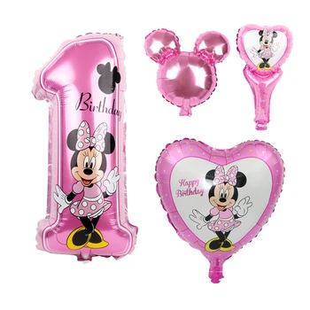 4pcs Mickey mouse birthday foil ballons minnie mouse birthday party decorations kids lovely helium globo pink wedding party toys
4pcs Mickey mouse birthday foil ballons minnie mouse birthday party decorations kids lovely helium globo pink wedding party toys