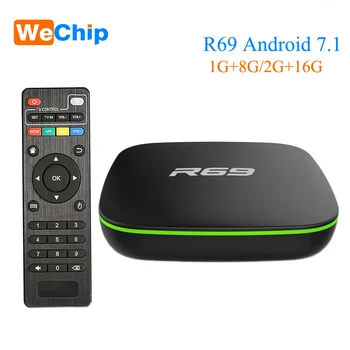 Wechip R69 Smart Android 7.1 TV Box 1GB 8GB Allwinner H3 Quad-Core 2.4G Wifi Set Top Box 2G 16G HD Media Player Ott Android Box
Wechip R69 Smart Android 7.1 TV Box 1GB 8GB Allwinner H3 Quad-Core 2.4G Wifi Set Top Box 2G 16G HD Media Player Ott Android Box