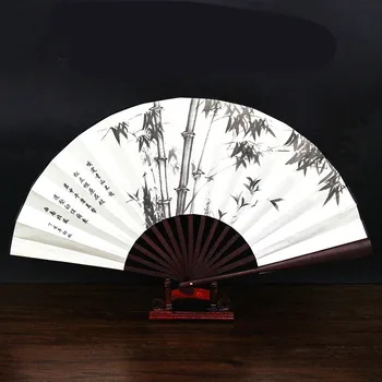 Pure hand-folding fan Chinese style men fan large silk fan art classical bamboo folding fan wedding party home decorations
Pure hand-folding fan Chinese style men fan large silk fan art classical bamboo folding fan wedding party home decorations