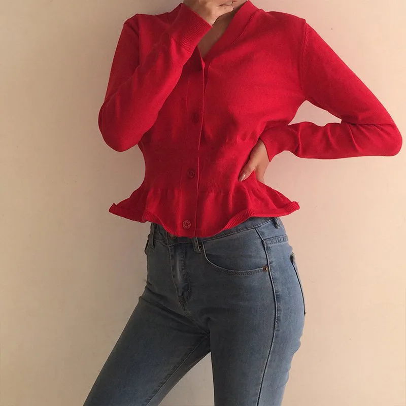 Sweater women winter 2018 Women red v-neck waist ruffled Knitted pull soft oversize Pullover Sweater female Sweaters Pullovers
Sweater women winter 2018 Women red v-neck waist ruffled Knitted pull soft oversize Pullover Sweater female Sweaters Pullovers