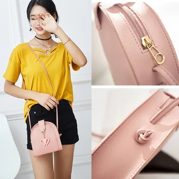 1 Pcs Women Shoulder Crossbody Bag Zipper PU Fashion Double Heart Pendant for Mobile Phone Best Sale-WT
1 Pcs Women Shoulder Crossbody Bag Zipper PU Fashion Double Heart Pendant for Mobile Phone Best Sale-WT