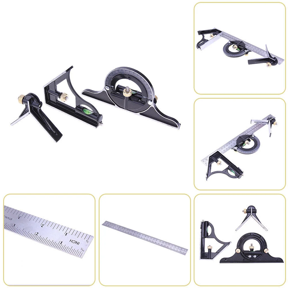 Adeeing MM ulti-function protractor professional carpenter tools Combination Square Angle Ruler Stainless Steel Measuring Tool
Adeeing MM ulti-function protractor professional carpenter tools Combination Square Angle Ruler Stainless Steel Measuring Tool