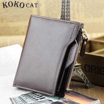 Men Wallet Leather Zipper Design Women Short Purse with ID Card Holder Coin Pockets Mini Walet Horizontal and Vertical Design
Men Wallet Leather Zipper Design Women Short Purse with ID Card Holder Coin Pockets Mini Walet Horizontal and Vertical Design