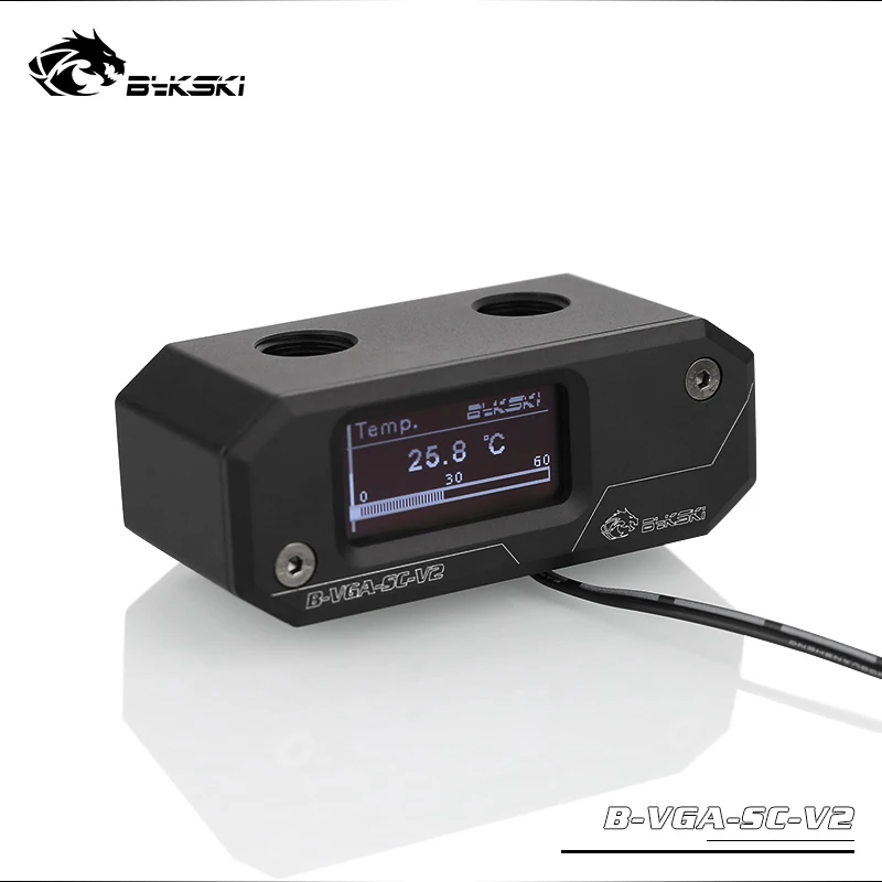 BYKSKI OLED Digital Display Water Temperature Meter use for GPU Block Adapter Add in Radiator G1/4' Thermometer Sensor Fitting
BYKSKI OLED Digital Display Water Temperature Meter use for GPU Block Adapter Add in Radiator G1/4' Thermometer Sensor Fitting