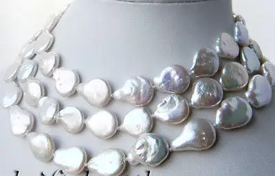 HOT## Wholesale > Nature 43'' 13.5mm White Baroque Coin Freshwater Pearl Necklace
HOT## Wholesale > Nature 43'' 13.5mm White Baroque Coin Freshwater Pearl Necklace