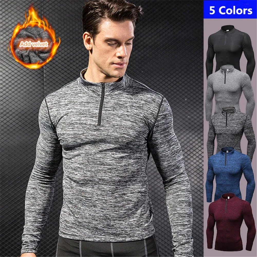 Yuerlian Sports Tshirt Men Add Velvet Fitness Running Tshirt Training Exercise Long Sleeve Stretch Tight Neck Sportswear
Yuerlian Sports Tshirt Men Add Velvet Fitness Running Tshirt Training Exercise Long Sleeve Stretch Tight Neck Sportswear