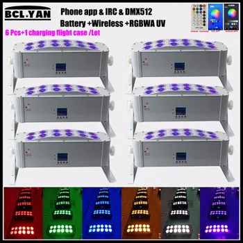 WIFI APP wireless remote DMX control LED par RGBWA+UV Uplightings 12*18W New Battery Powered Wireless DMX Led wall washer
WIFI APP wireless remote DMX control LED par RGBWA+UV Uplightings 12*18W New Battery Powered Wireless DMX Led wall washer