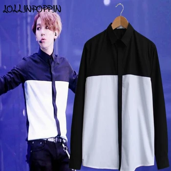 Black And White Shirt Men Korean Fashion Mens Casual Shirts Contrast Color KPOP Same Style Concealed Buttons Single Breasted
Black And White Shirt Men Korean Fashion Mens Casual Shirts Contrast Color KPOP Same Style Concealed Buttons Single Breasted