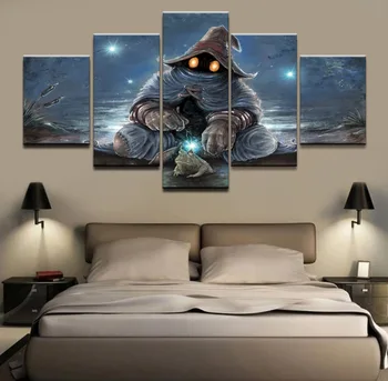 Wall Art Poster Painting Home Decorative Bedroom Canvas HD Printed 5 Pieces Game Final Fantasy Black Mage Modular Pictures
Wall Art Poster Painting Home Decorative Bedroom Canvas HD Printed 5 Pieces Game Final Fantasy Black Mage Modular Pictures