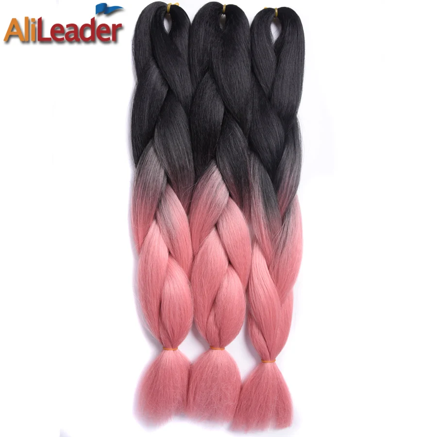 Alileader 2Pcs/Lot 24" 3 Toned Jumbo Kanekalon Ombre Synthetic Braiding Hair, 100G High Temperature Braids Hair Extension
Alileader 2Pcs/Lot 24" 3 Toned Jumbo Kanekalon Ombre Synthetic Braiding Hair, 100G High Temperature Braids Hair Extension