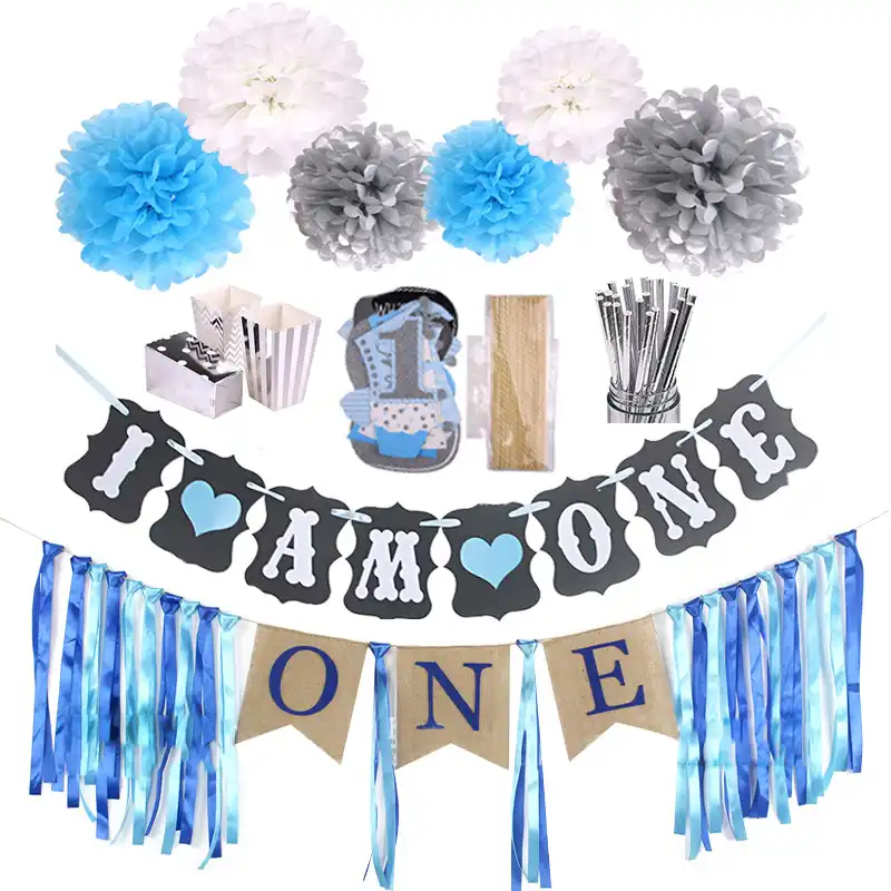 Baby Boy 1st Birthday Photo Booth Props First Birthday Party
