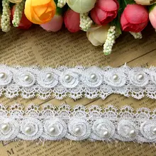 1 Yard Crocheted Ribbon Flowers Pearl Lace Edge Trimmings Ribbons Beaded Lace Fabric Embroidered Sewing Wedding Dress Clothes
1 Yard Crocheted Ribbon Flowers Pearl Lace Edge Trimmings Ribbons Beaded Lace Fabric Embroidered Sewing Wedding Dress Clothes