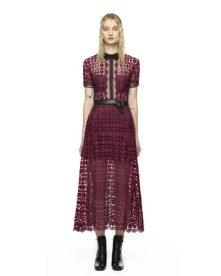 High-end custom self portrait purple red lace patchwork women long Dress 2019 fashion runway style dress casual dress
High-end custom self portrait purple red lace patchwork women long Dress 2019 fashion runway style dress casual dress