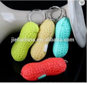 China wholesale custom logo printing promotion custom plastic flash LED peanut shape keychain
China wholesale custom logo printing promotion custom plastic flash LED peanut shape keychain